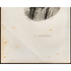 Gravure de 1838 - Portrait de Jean Althen - 3