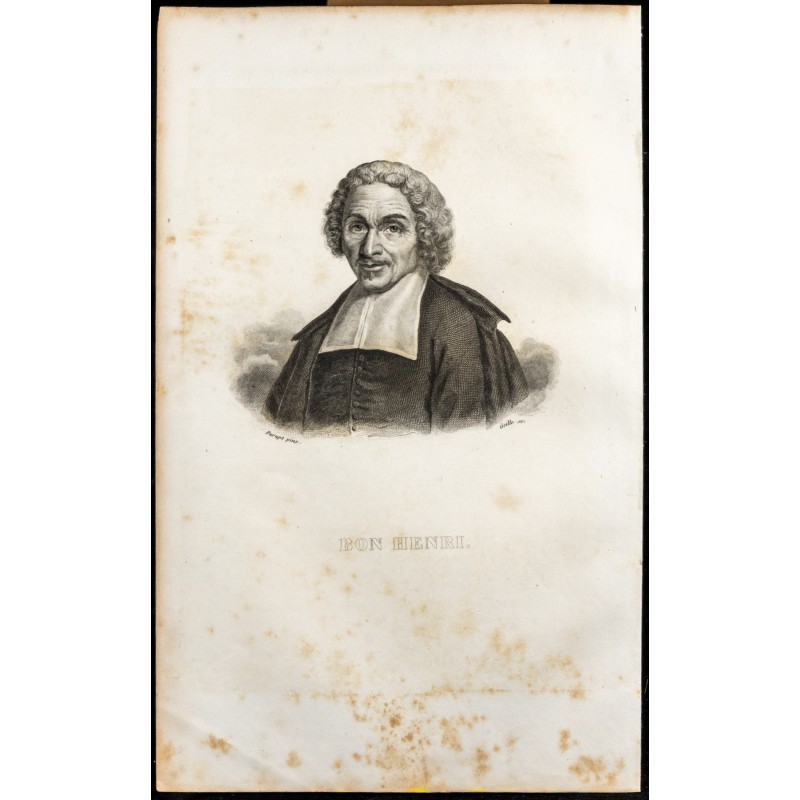 Gravure de 1838 - Portrait de Henri-Michel Buch - 1