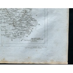 Gravure de 1830 - Carte ancienne de la Marne - 5