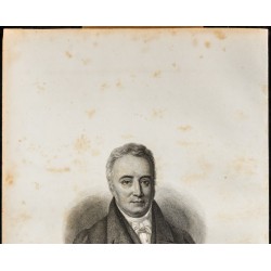 Gravure de 1838 - Portrait de Philipp Merian - 2