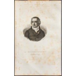 Gravure de 1838 - Portrait de La Rochefoucauld - 1