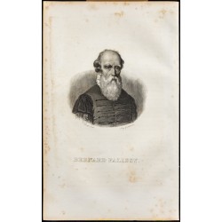 Gravure de 1838 - Portrait de Bernard Palissy - 1
