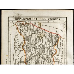 Gravure de 1823 - Carte du département des Vosges - 2