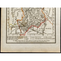 Gravure de 1823 - Carte du département des Vosges - 3