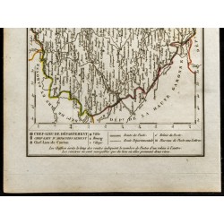 Gravure de 1823 - Carte du département du Tarn - 3