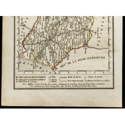 Gravure de 1823 - Carte du département de la Somme - 3