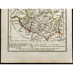Gravure de 1823 - Carte du département des Deux Sèvres - 3