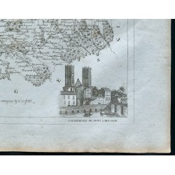 Gravure de 1830 - Carte ancienne Meurthe - 5