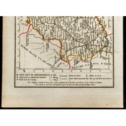 Gravure de 1823 - Carte du département de la Haute Saône - 3