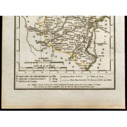 Gravure de 1823 - Carte du département du Rhône - 3