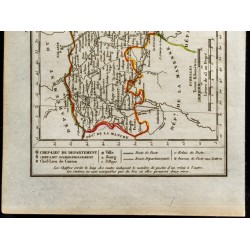 Gravure de 1823 - Carte de l'Orne - Département - 3