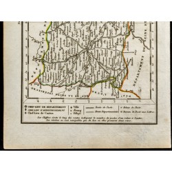 Gravure de 1823 - Carte de L'Oise - Département - 3
