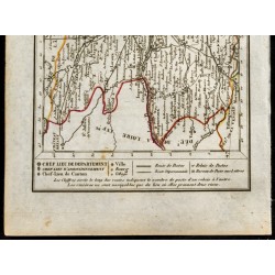 Gravure de 1823 - Carte du Maine et Loire - Département - 3