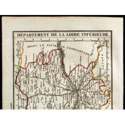 Gravure de 1823 - Carte de la Loire inférieure - 2