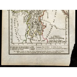 Gravure de 1823 - Carte du Gard - Département - 3