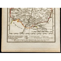 Gravure de 1823 - Carte d'Eure et Loir - Département - 3