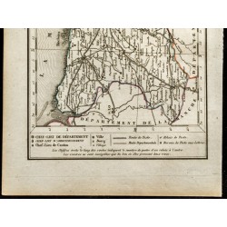 Gravure de 1823 - Carte du Calvados - Département - 3