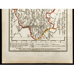 Gravure de 1823 - Carte de l'Allier - Département - 3