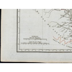 Gravure de 1823 - Carte du Nord - Département - 4