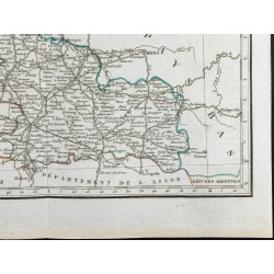 Gravure de 1823 - Carte du Nord - Département - 5