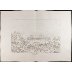 Gravure de 1876 - Bataille de Marengo - Napoléon Bonaparte - 2