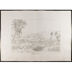Gravure de 1876 - Bataille d'Aboukir - Napoléon Bonaparte - 2