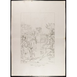 Gravure de 1876 - République Cisalpine & Royaume d'Italie - 2