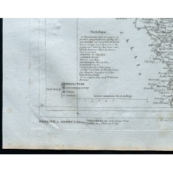 Gravure de 1830 - Carte ancienne du Nord - 4