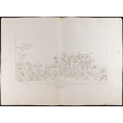 Gravure de 1876 - Bataille de Rivoli - Napoléon Bonaparte - 2