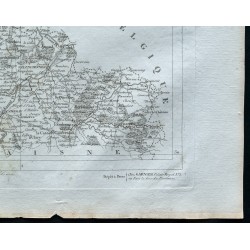 Gravure de 1830 - Carte ancienne du Nord - 5