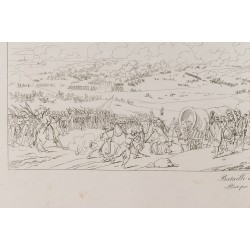 Gravure de 1876 - Vue de la Bataille de Jemappes - 5