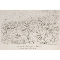 Gravure de 1876 - Vue de la Bataille de Millesimo - 4