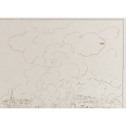 Gravure de 1876 - Attaque et incendie de Granville - 4