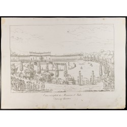 Gravure de 1876 - Entrée triomphale des Monuments d'Italie - 2