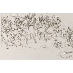 Gravure de 1876 - Bataille de Rivoli - Napoléon Bonaparte - 5