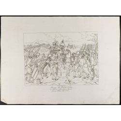 Gravure de 1876 - Passage du pont de Vienne - Prise de Vienne - 2