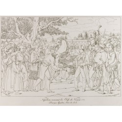 Gravure de 1876 - Napoléon recevant les clefs de Vienne - 1