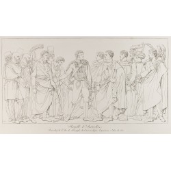 Gravure de 1876 - Bataille d'Austerlitz - Napoléon Bonaparte - 1