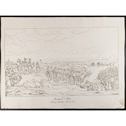 Gravure de 1876 - Vue de la reddition de la bataille d’Ulm - 2