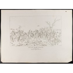 Gravure de 1876 - Fin de la Bataille d’Austerlitz - 2