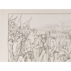Gravure de 1876 - Mort de Desaix - Bataille de Marengo - 3