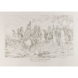 Gravure de 1876 - Matin de la bataille d'Austerlitz - Napoléon Bonaparte. - 1