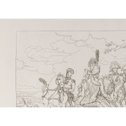 Gravure de 1876 - Matin de la bataille d'Austerlitz - Napoléon Bonaparte. - 3