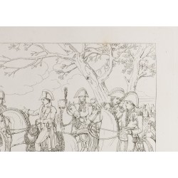 Gravure de 1876 - Matin de la bataille d'Austerlitz - Napoléon Bonaparte. - 4