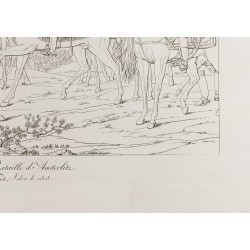 Gravure de 1876 - Matin de la bataille d'Austerlitz - Napoléon Bonaparte. - 6