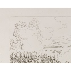 Gravure de 1876 - Bataille de Marengo - Napoléon Bonaparte - 3