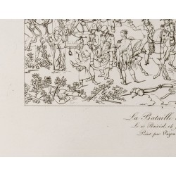 Gravure de 1876 - Bataille de Marengo - Napoléon Bonaparte - 5