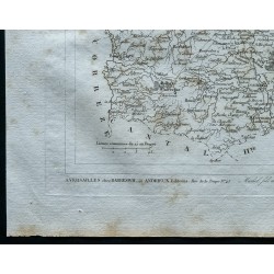 Gravure de 1830 - Carte ancienne du Puy De Dôme - 4