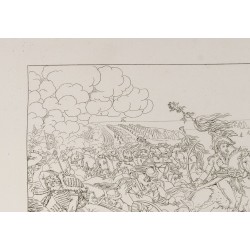 Gravure de 1876 - Vue de la bataille d'Aboukir - 3
