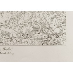 Gravure de 1876 - Vue de la bataille d'Aboukir - 6